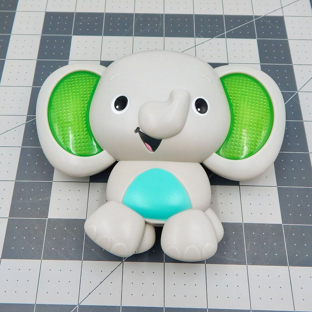 Kids II Inc Elephant Green Light Up & Musical Sounds Toy Music Box Tested